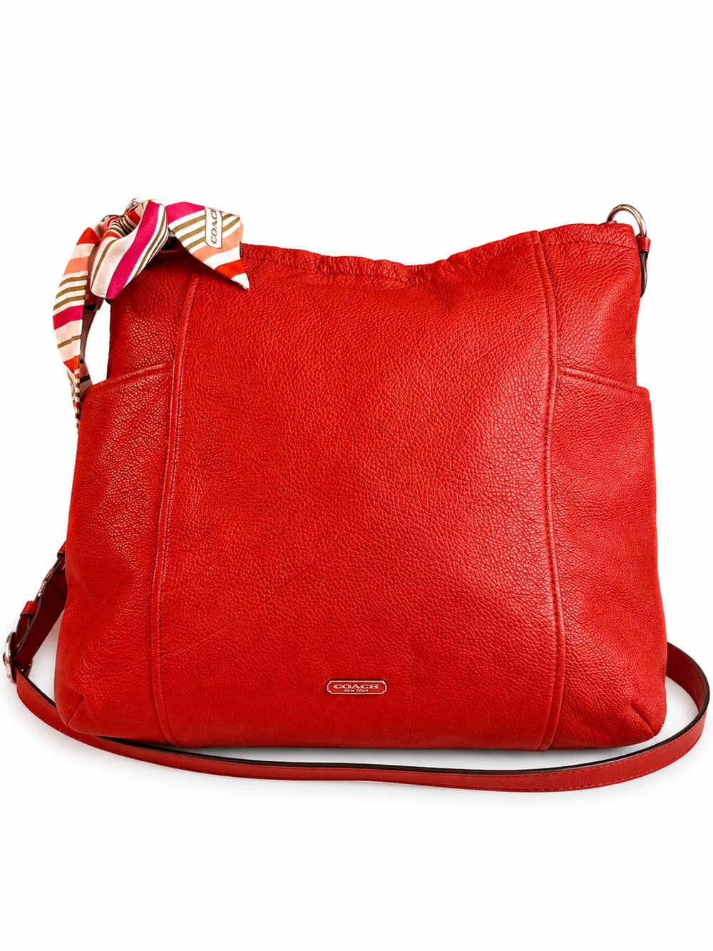 Coach Pebbled Leather Top Handle /Shoulder / Crossbody Bag – Paprika - Picture 2 of 15